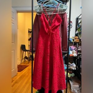 brand new Lulus dress, NWOT with a tear at the back bottom near the hem